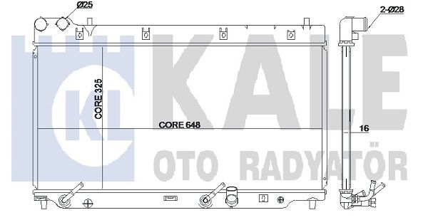 KALE OTO RADYATÖR Radiators, Motora dzesēšanas sistēma 349800